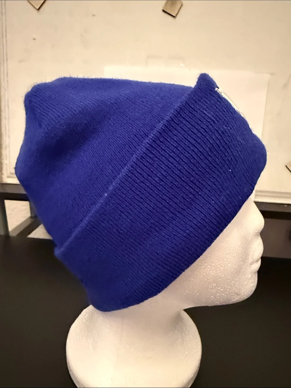 Top of the World Kids Royal Blue Beanie with White UK Logo